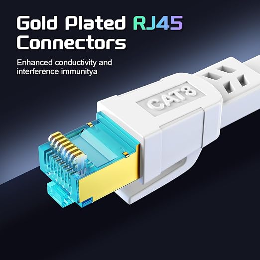 Cat 8 Ethernet Cable 125 FT, Heavy Duty High Speed 40Gbps 2000Mhz Internet - Image 4