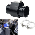 DEWHEL Aluminum Black Water Temp Meter Temperature Gauge Joint Pipe Radiator by DEWHEL