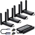Wireless HDMI 4 Receivers and Transmitter, No Hot, Extender Plug and Play by YUYUNLOMN