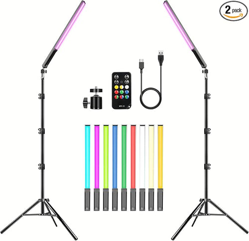 2 Pack RGB LED Video Light Wand Stick by Hagibis