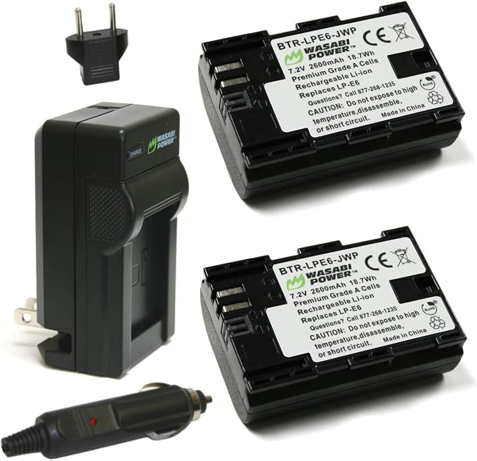 Wasabi Power LP-E6, LP-E6N Battery and Charger by WasabiPower