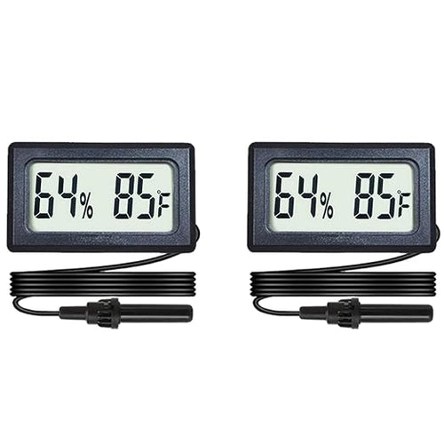 2-Pack Mini Digital Hygrometer Thermometer Gauge by BuynowonVeanic
