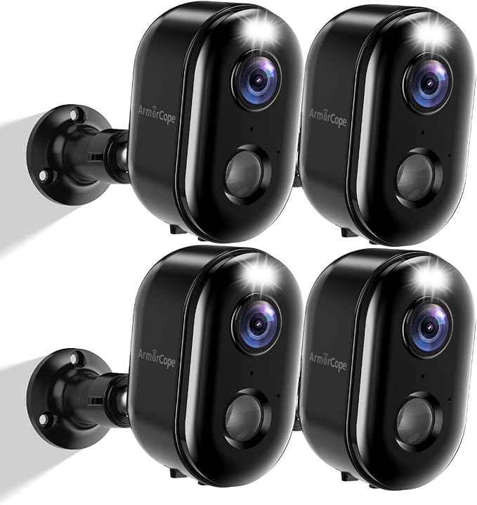 Armorcope Security Cameras Wireless Outdoor, Battery Powered 2k Color Night by Armorcope