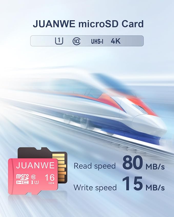 JUANWE 16GB Micro SD Card microSDHC Memory Card - Image 2