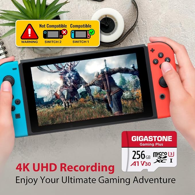 【for Switch 1 Only】 GIGASTONE 256GB Micro SD Card 5-Pack, Gaming Plus, - Image 6