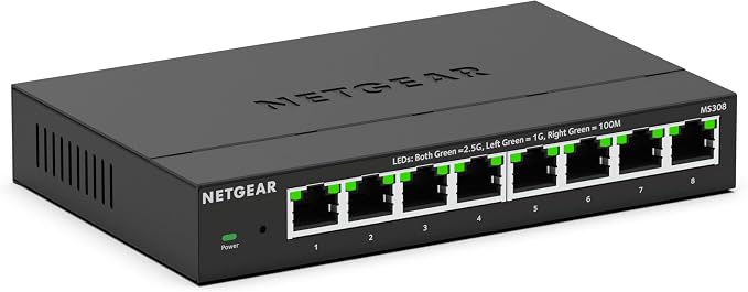 NETGEAR 8-Port 2.5G Multi-Gigabit Ethernet Unmanaged Network Switch - by NETGEAR
