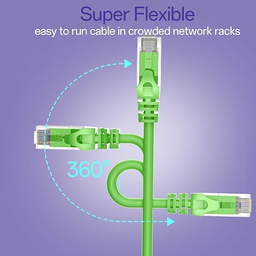 Cat 6 Ethernet Cable 3FT, Cat6 Ethernet Patch Cable 10Gbps, High-Speed UTP Cat6 - Image 6