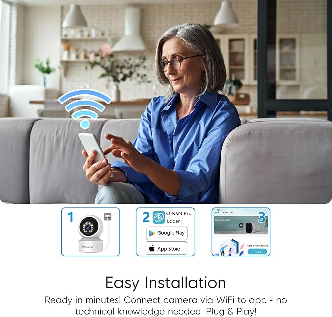 VSTARCAM WiFi Camera Indoor Wireless, 1080P - Image 7