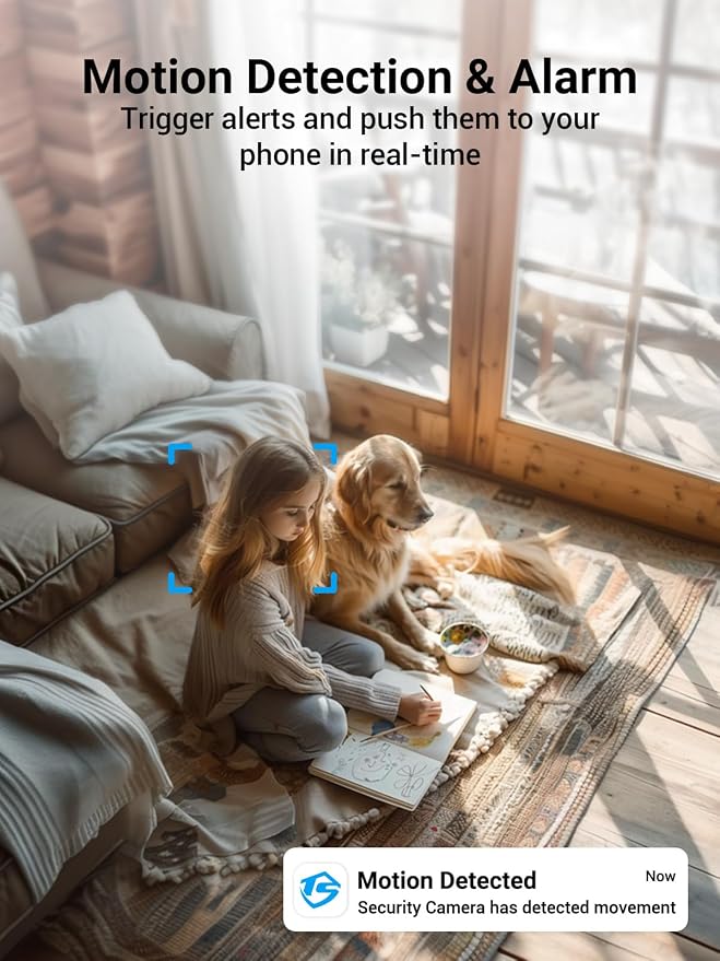 Indoor/Outdoor Security Camera for Home, Baby/Elder/Dog/Pet Camera - Image 4