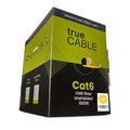 trueCABLE Cat6 Riser, 23AWG 4 Pair Solid Bare Copper, ETL Listed, Unshielded by trueCABLE