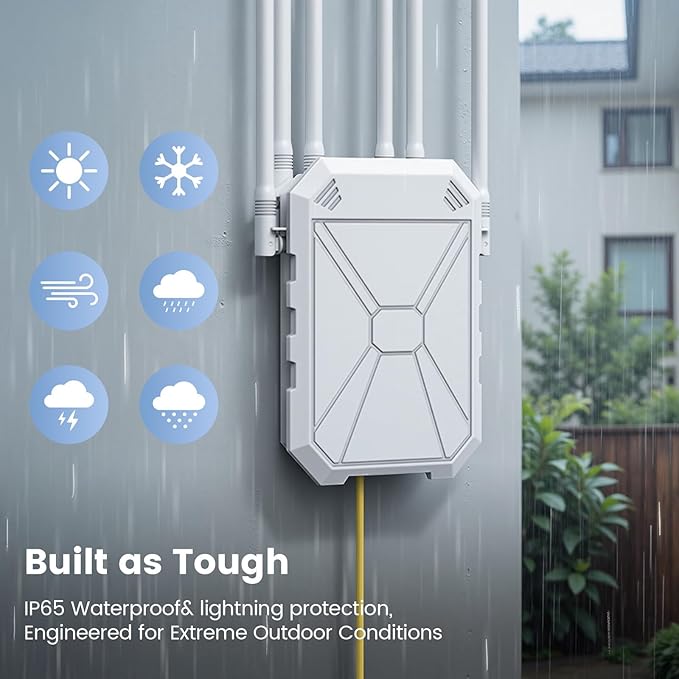 Outdoor WiFi Extender AC1200, Long Range WiFi Booster Signal Booster Outdoor - Image 3