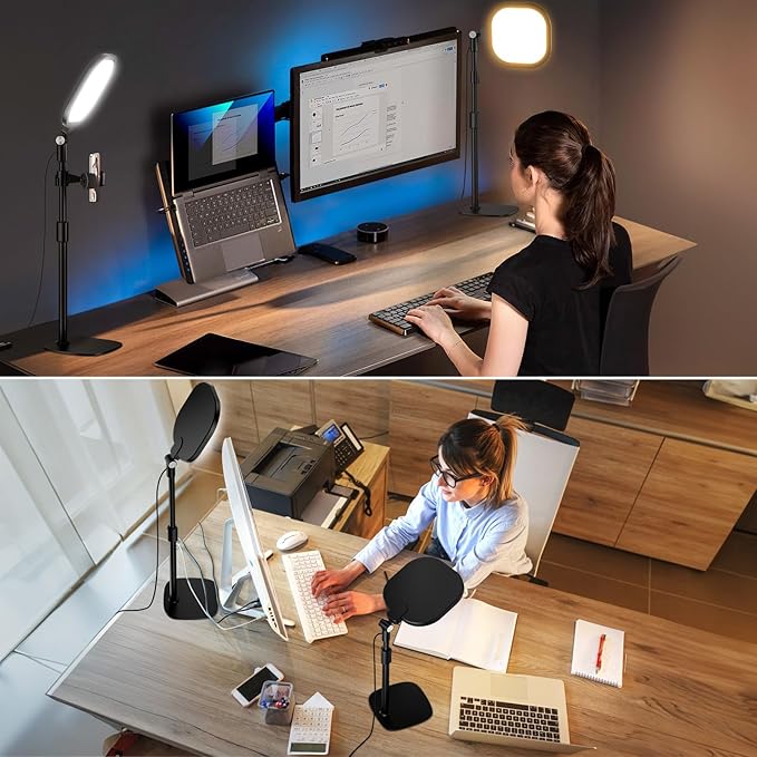 2 Packs Video Conference Lights - Image 3