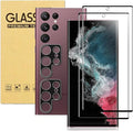 XDesign [2+2 Pack Galaxy S22 Ultra Screen Protector, 9H Tempered Glass Scratch by XDesign