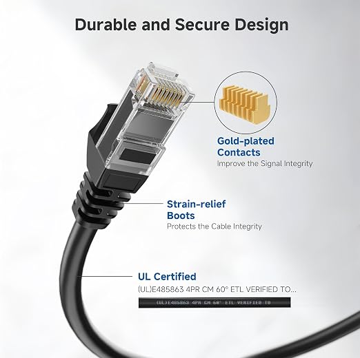 Cable Matters 10Gbps 10-Pack Snagless Cat 6 Ethernet Cable - 10ft - Image 4