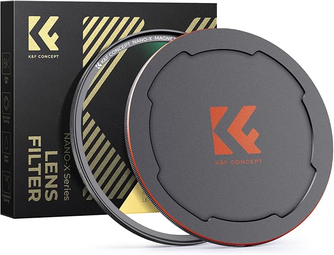 K&F CONCEPT 49mm Magnetic MC UV Lens Protection Filter + Lens Filter Cap by KFCONCEPT