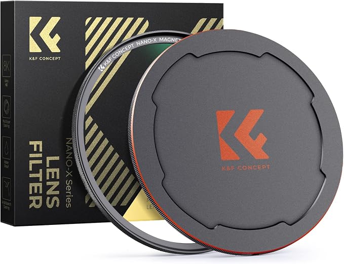 K&F CONCEPT 77mm Magnetic MC UV Lens Protection Filter + Lens Filter Cap by KFCONCEPT