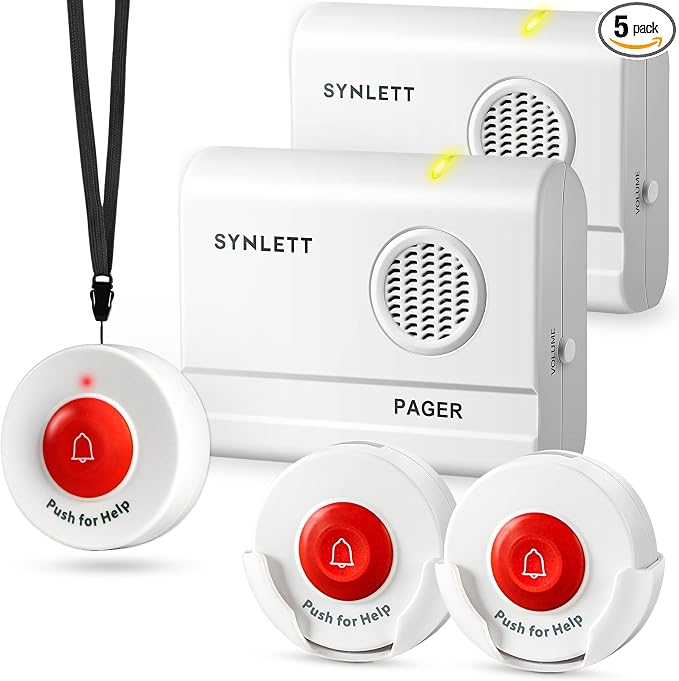 Caregiver Pager Wireless Nurse Call Button by SYNLETT