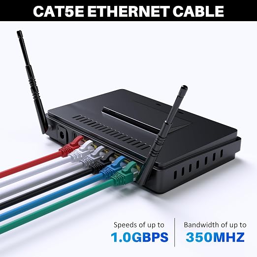 Cat5e Ethernet Cable 150 FT, Long Cat 5e Internet Cable, Standard RJ45 Connector - Image 4