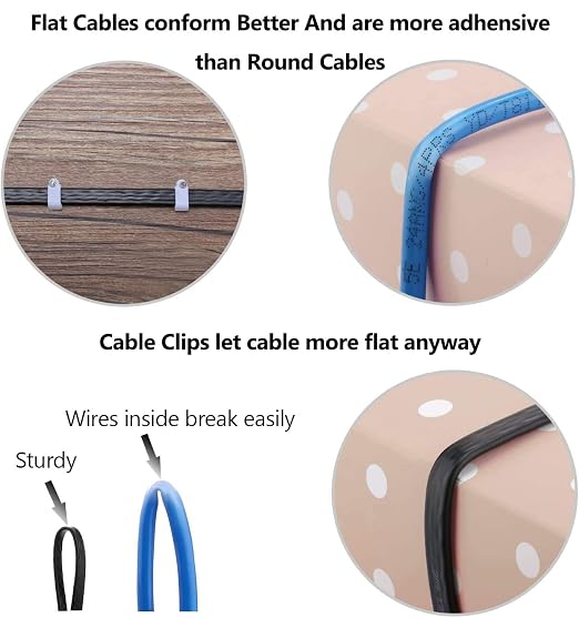 Jadaol Cat 8 Ethernet Cable 1.5ft, 40Gbps 2000MHz Flat RJ45 S/FTP LAN Patch - Image 4