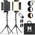 NiceVeedi 2-Pack Photography Lighting Kit, 36W Bi-Color Studio Lights by NiceVeediOfficial