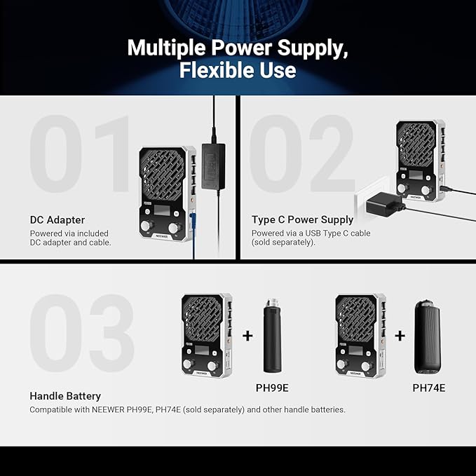 NEEWER 60W Compact Pocket Bi Color LED Light - Image 6