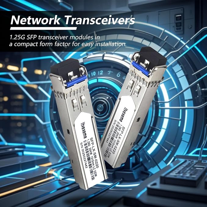 4 Pack 1.25G SFP Network Transceiver Module, 1000Base-LX Single Mode, 1310nm SMF - Image 4