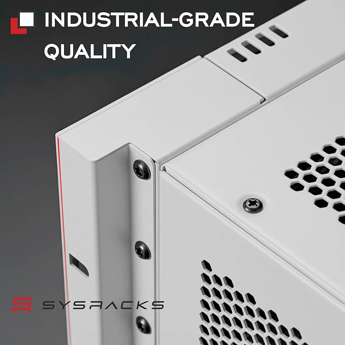 22U Wall Mount Server Rack Cabinet 24” Deep, 19” Network & AV Enclosure - Image 9