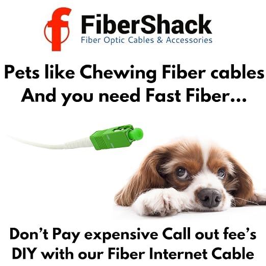 Fibershack - White SC/APC Fiber Optic Internet Cable 30ft - 10M SCAPC Simplex - Image 4