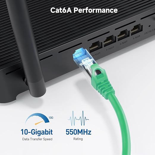Cable Matters 10Gbps Snagless Shielded Cat 6A Ethernet Cable - 30ft - Image 4