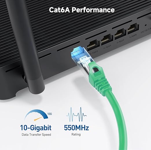 Cable Matters 10Gbps Snagless Shielded Cat 6A Ethernet Cable - 75ft - Image 4