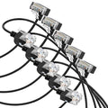 Cat6A Ethernet Cable 90 Degree Up Angled 10FT 5 Pack, Flexible Slim & Ultra by Thzzhnno