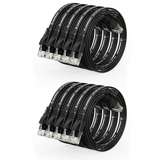 Cat 6 Ethernet Cable 1ft Flat Internet Network Cables by CableGeeker