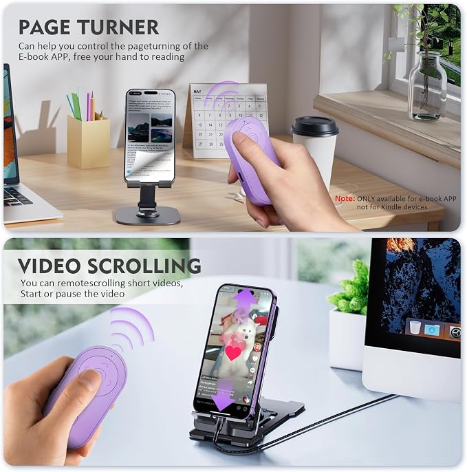 Remote Control for TikTok, Wireless Remote Camera Shutter - Image 3