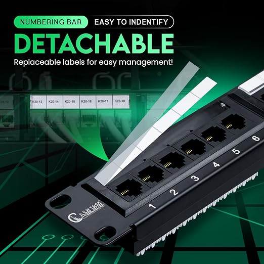 NewYork Cables [UL Listed 24 Port Cat6A Patch Panel, 10Gb Ethernet, 1U 19-Inch - Image 5