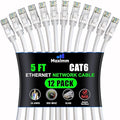 Maximm Cat 6 Ethernet Cable 5 Ft, Cat6 Cable, LAN Cable, Internet Cable by MaximmCable
