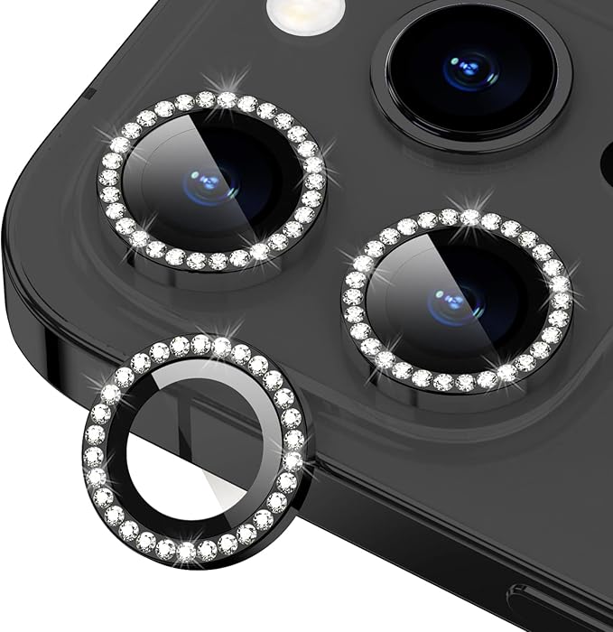 for iPhone 14 Pro/14 Pro Max Camera Lens Protector Bling, 9H Hardness by Xfilm