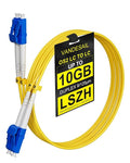 OS2 LC to LC Single Mode Fiber Patch Cable, 15M LC-LC Singlemode Patch Cable by VANDESAIL