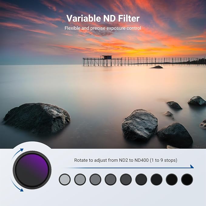 NEEWER 77mm Variable ND + CPL + UV Filter Kit - Image 3