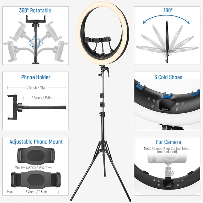 NEEWER Ring Light RP19H 19 Inch - Image 7
