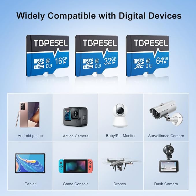 TOPESEL 16GB Micro SD Card 2 Pack Memory Cards - Image 7