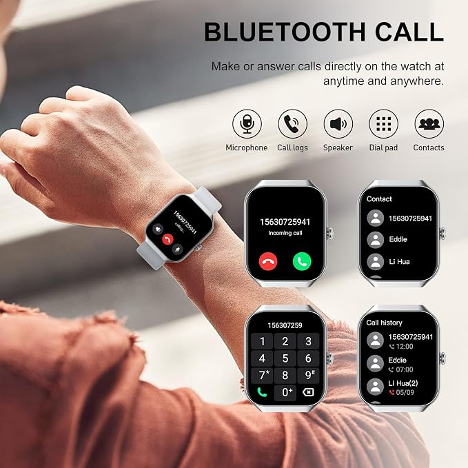 Smart Watch for Men Women, 1.96" HD Smartwatch - Image 3