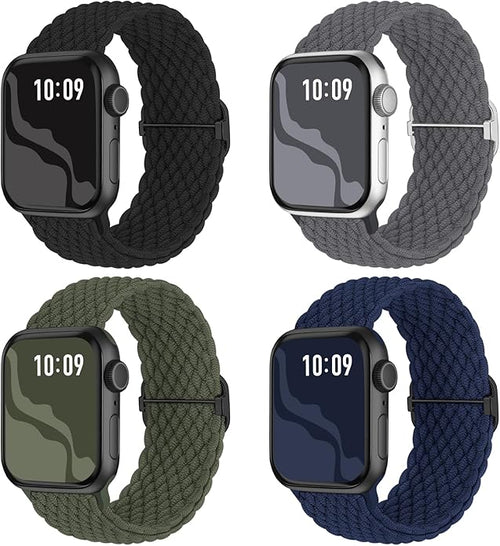 4 Pack Braided Stretchy Bands Compatible by Suitisbest