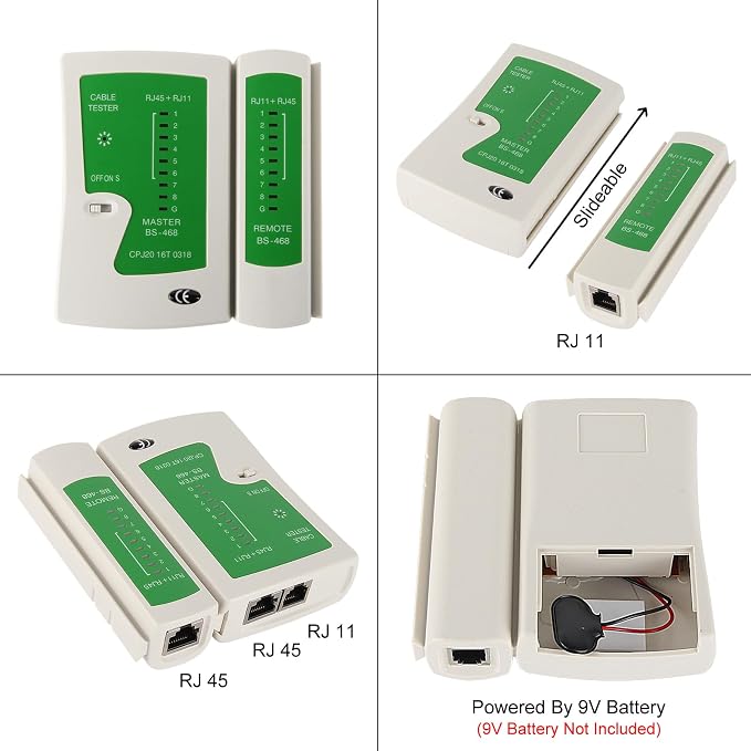 RJ45 Crimp Tool Kit Pass Through Ethernet Crimper - Image 5