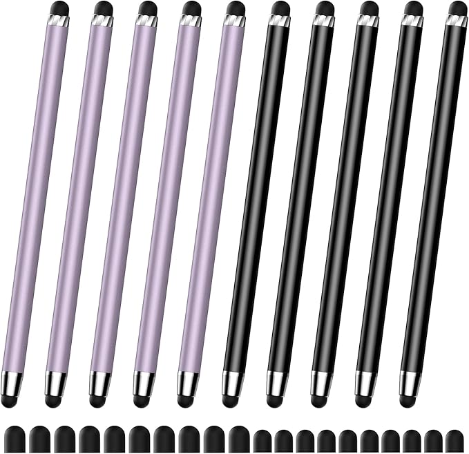 10 PCS Stylus Pen for Touchscreen, 2-in-1 High Sensitivity & Precision | Rubber by DAXINGXING