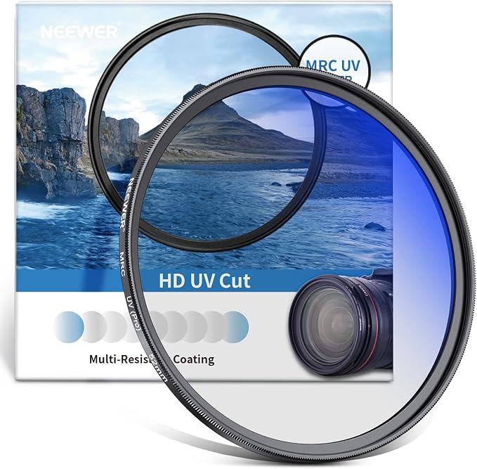 NEEWER 52mm MRC UV Protection Filter 30 Layer Multi Resistant Nano Coatings/HD by Neewer