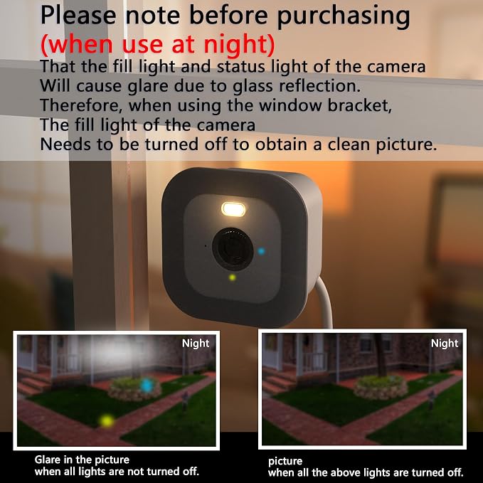 Teccle Window Mount for Blink Mini 2k / 2, Through Glass Use Blink Indoor Camera - Image 4