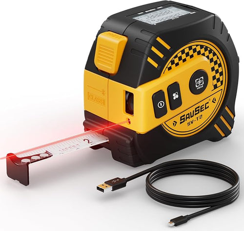 2 in 1 Laser Tape Measure, Rechargeable Laser Measure & 16ft Self-Locking by SaveYourSecond