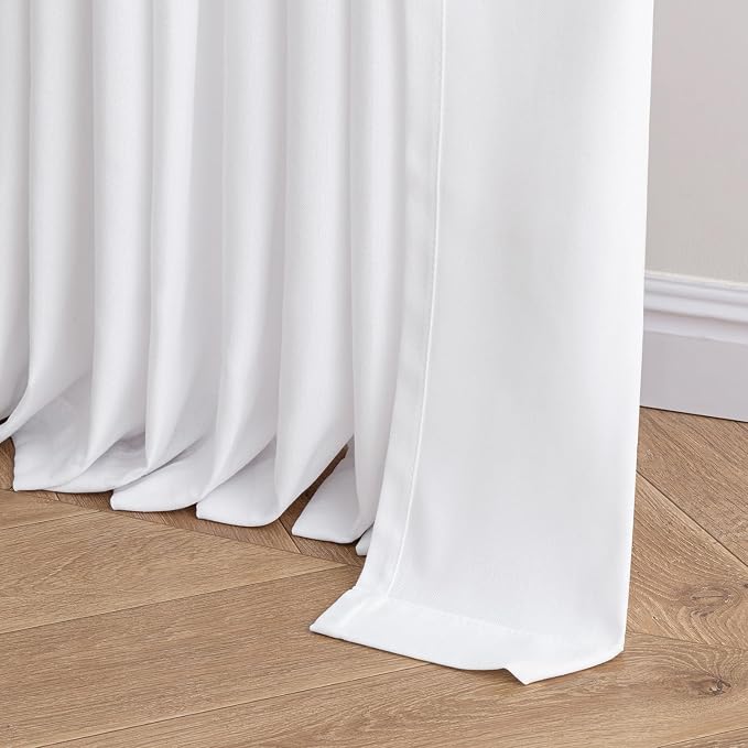 Memory Trained Pinch Pleated Curtains 132 Inches Long, Viral Linen Pinch Pleat - Image 7