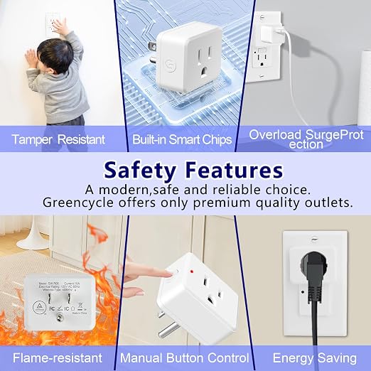 Remote Switch Outlet 2Sets, Wireless On/Off Light Switch Wall Mounted, TUV - Image 6