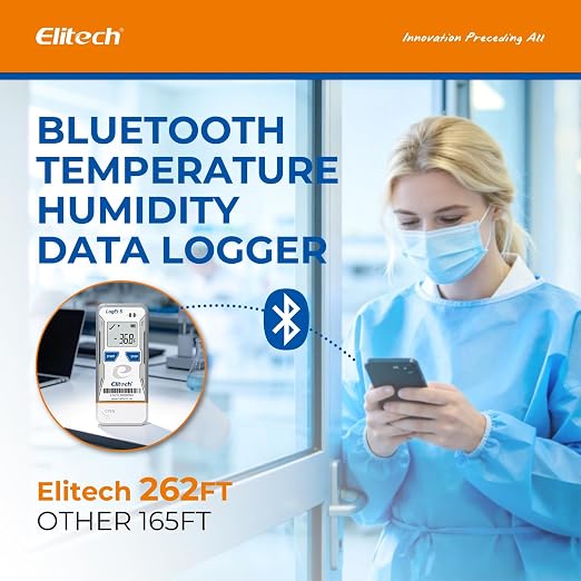 Elitech Bluetooth Temperature Data Logger FDA Standards, - Image 2
